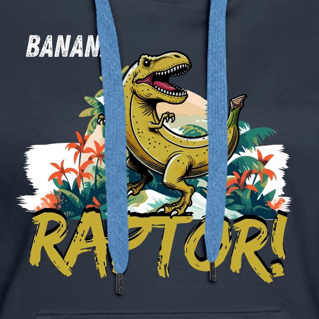 Funny Banana Raptor T-Rex Design