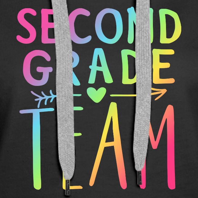 Second Grade Team Neon Rainbow Teacher T-Shirts