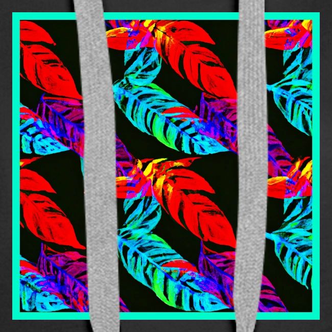 Neon Luminous Foliage Elegance