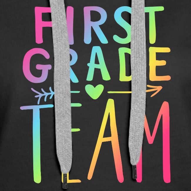 First Grade Team Neon Rainbow Teacher T-Shirts