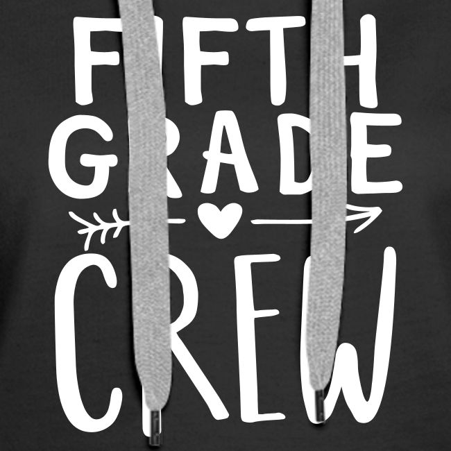Fifth Grade Crew Heart Teacher T-Shirts