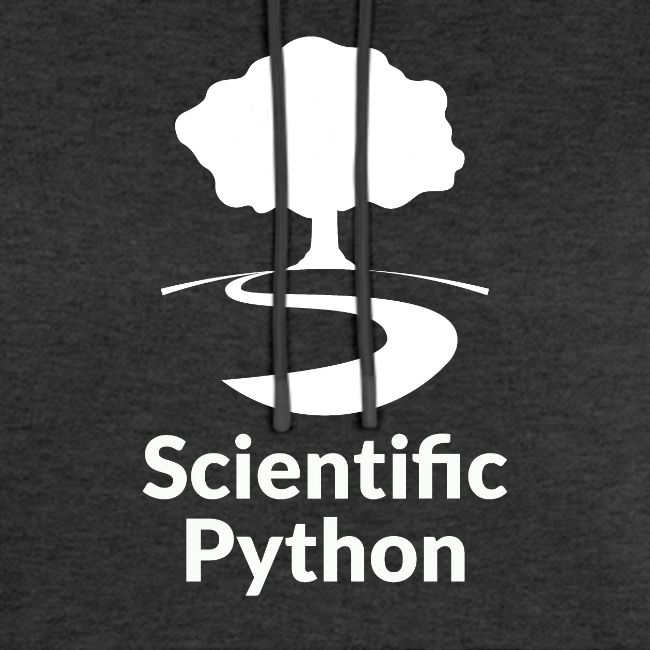 scientific python white logo