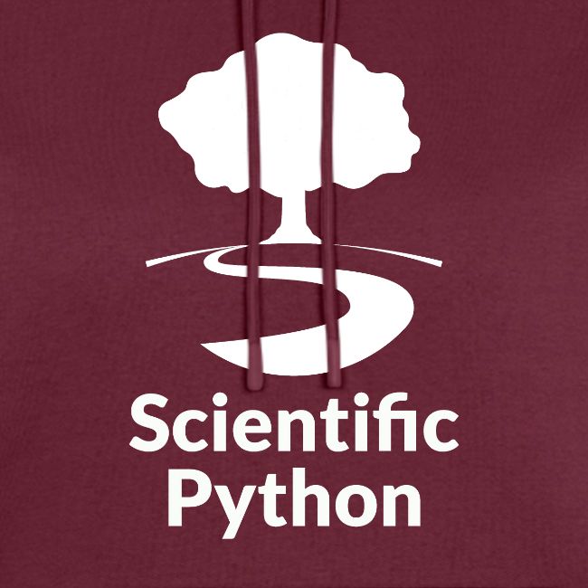 scientific python white logo