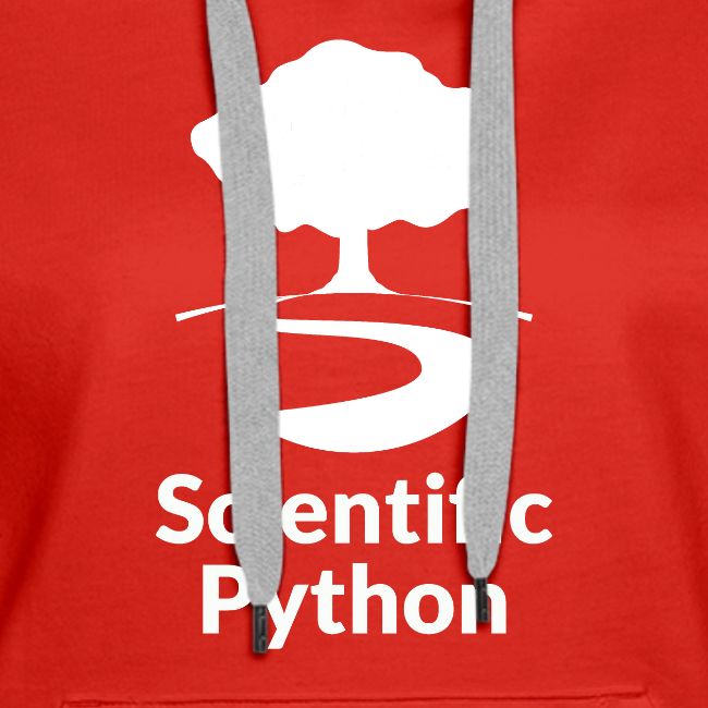 scientific python white logo