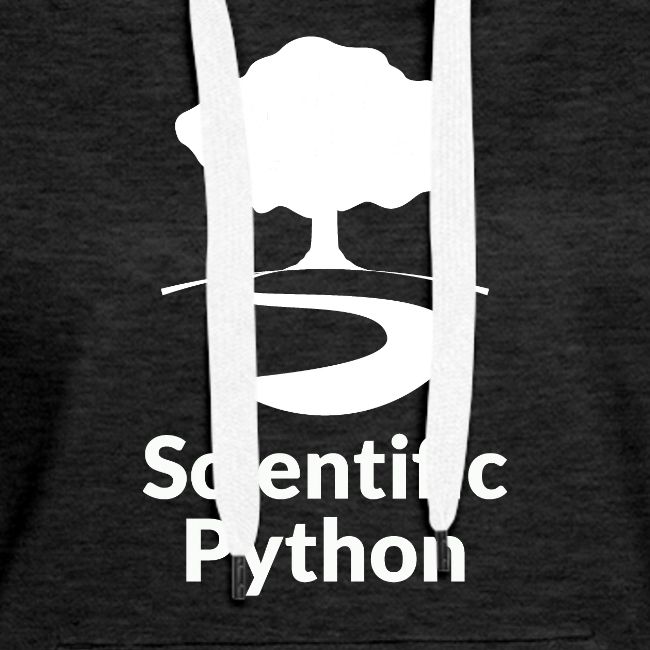 scientific python white logo