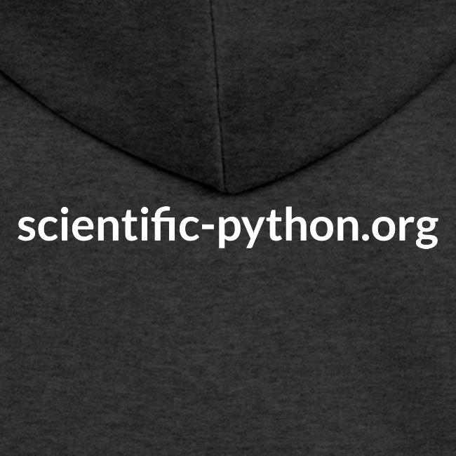 scientific python white logo