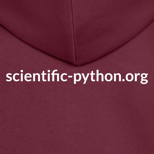 scientific python white logo