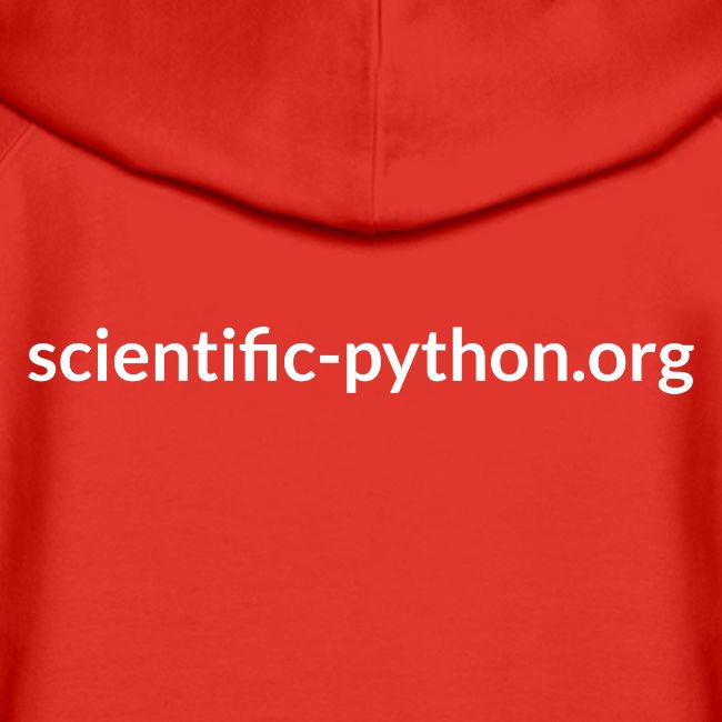 scientific python white logo