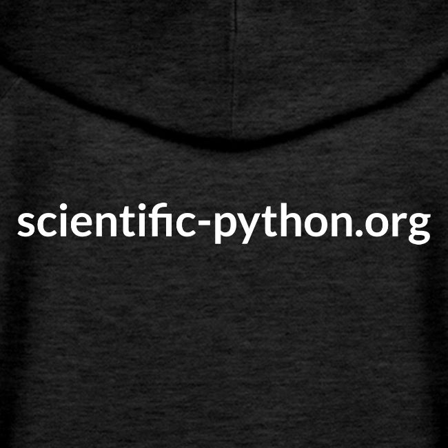 scientific python white logo