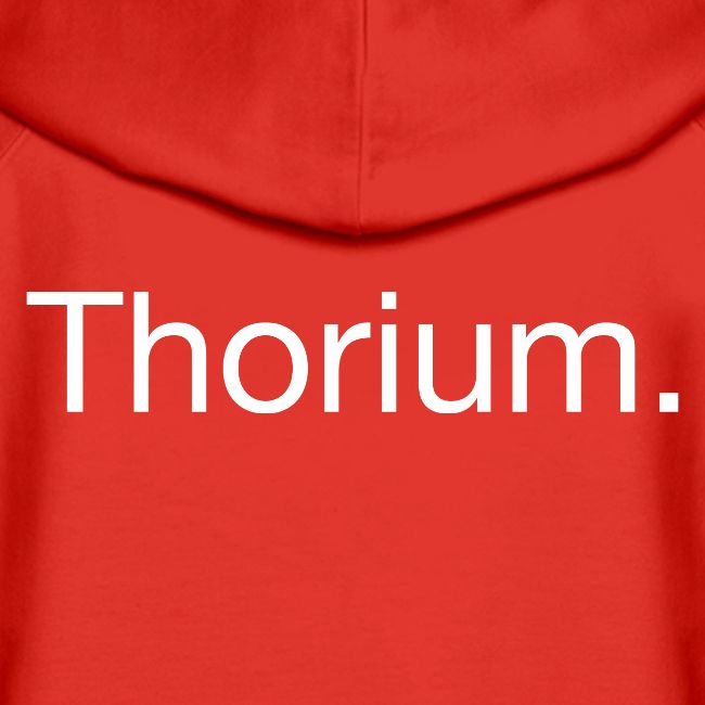 Thorium. Double-sided design. White text.