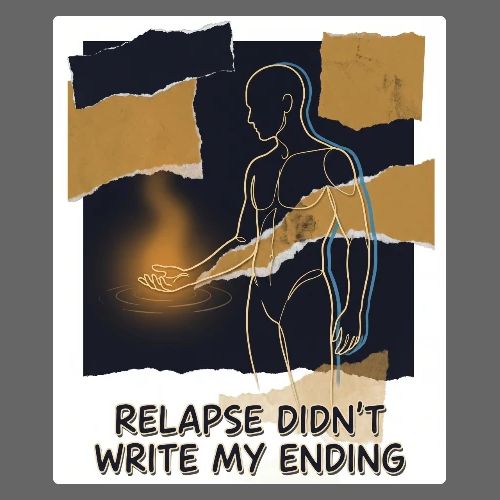 Recovery Mantra Relapse didn't write my ending - Women's Premium Hoodie
