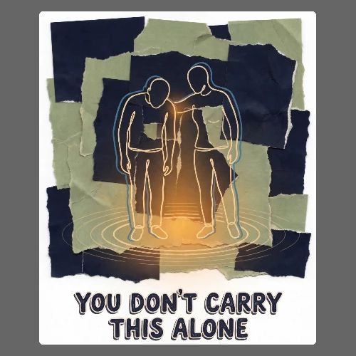 Recovery Mantra You don't carry this alone - Women's Premium Hoodie