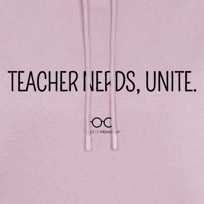 Teacher Nerds, Unite. (black text)