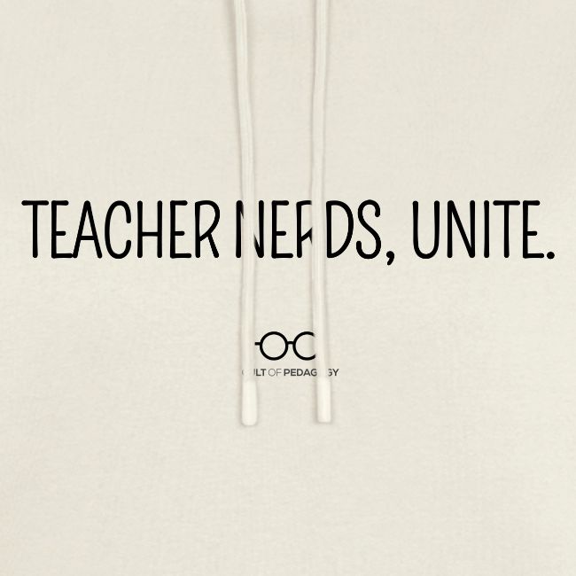 Teacher Nerds, Unite. (black text)
