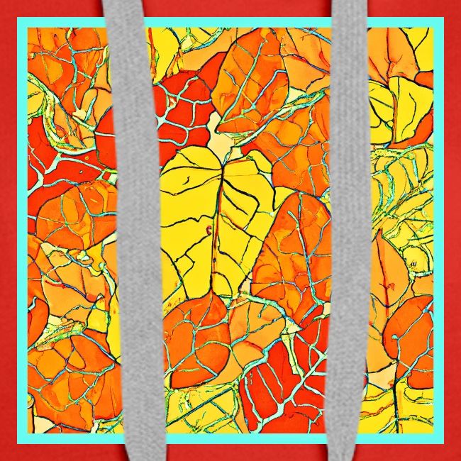Neon Foliage Burst Vibrant Design