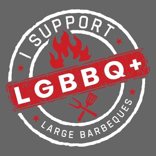 I Support LGBBQ+ (Large Barbeques) with Prime Flag - Women's Premium Hoodie