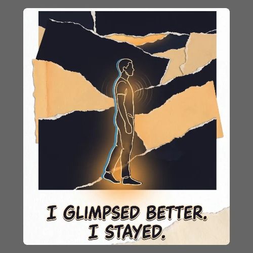 Recovery Mantra I glimpsed better. I stayed. - Women's Premium Hoodie