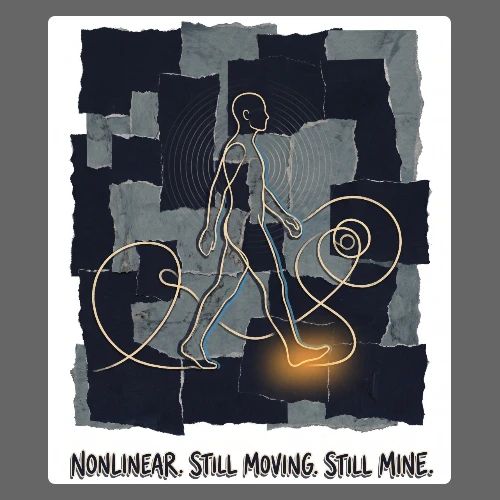 Recovery Mantra Nonlinear. Still moving. - Women's Premium Hoodie