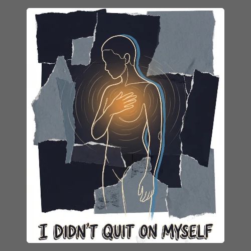 Recovery Mantra I didn't quit on myself - Women's Premium Hoodie