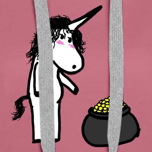 Unicorn receive gold - Women's Premium Hoodie