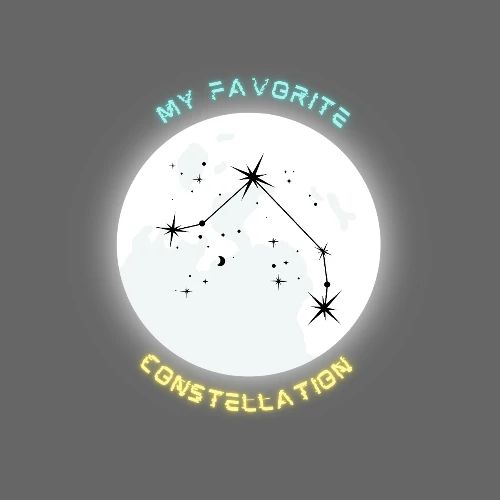 My Fav Constellation (ARIES) - Boxy Fit Unisex T-Shirt