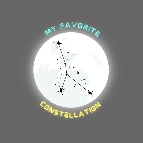 My Fav Constellation (CANCER) - Boxy Fit Unisex T-Shirt