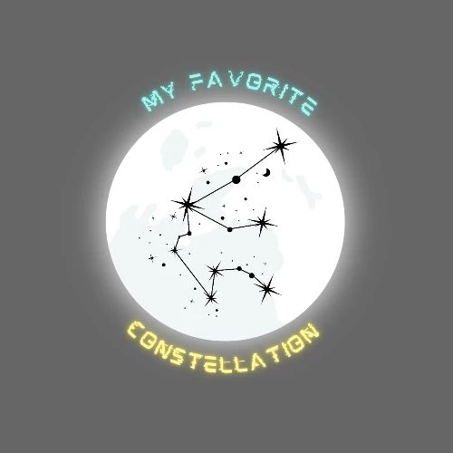 My Fav Constellation (AQUARIUS) - Boxy Fit Unisex T-Shirt