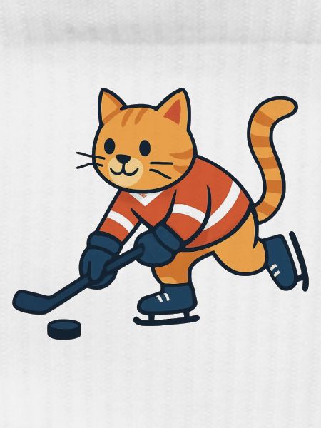 Ice Hockey Cat