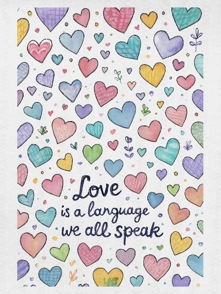 Love Speaks Hearts Pattern