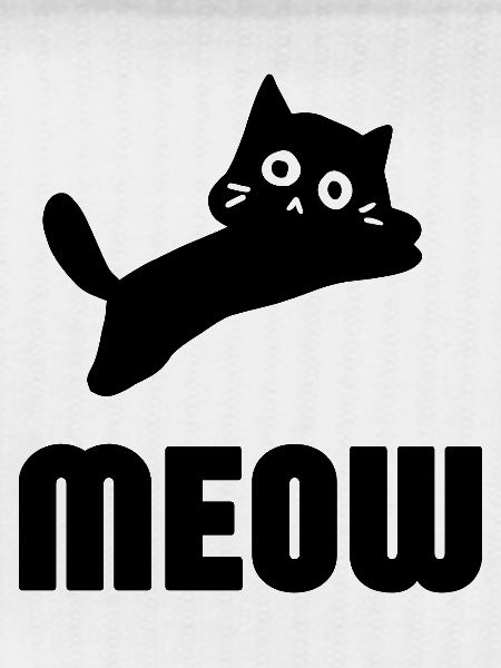 Whimsical Cat Face Illustration