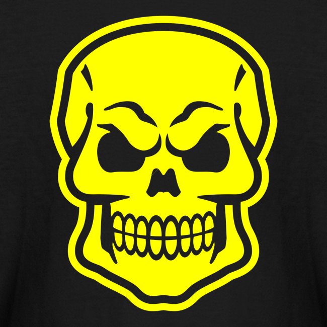 Skull vector yellow