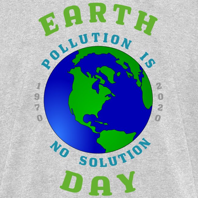 Earth Day Pollution No Solution Save Rain Forest.