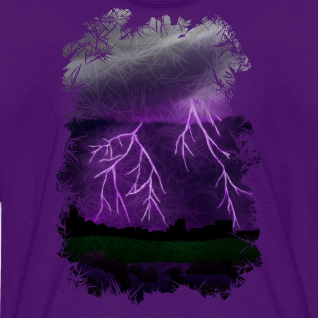 Purple Lightning Scene