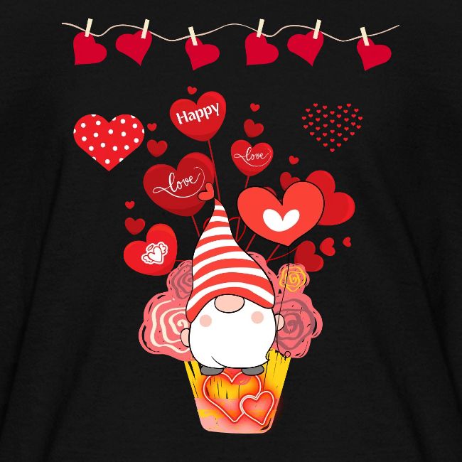 Design wrapped in love hearts, vibrating in love.