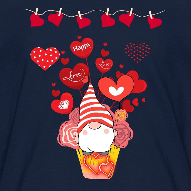 Design wrapped in love hearts, vibrating in love.