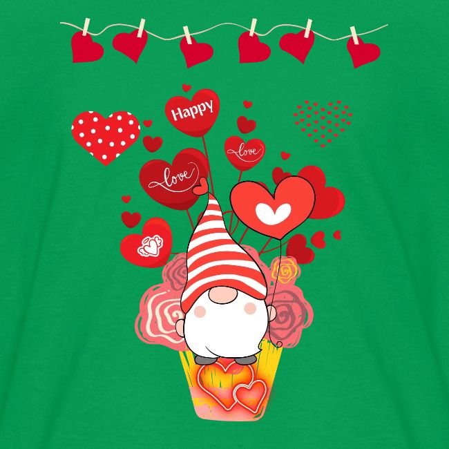 Design wrapped in love hearts, vibrating in love.