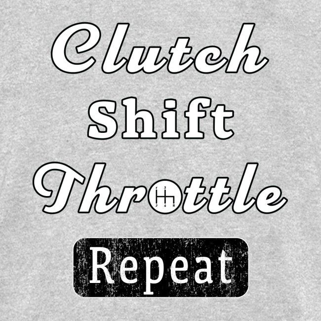 Clutch Shift Throttle Muscle Car Race Mechanic Men