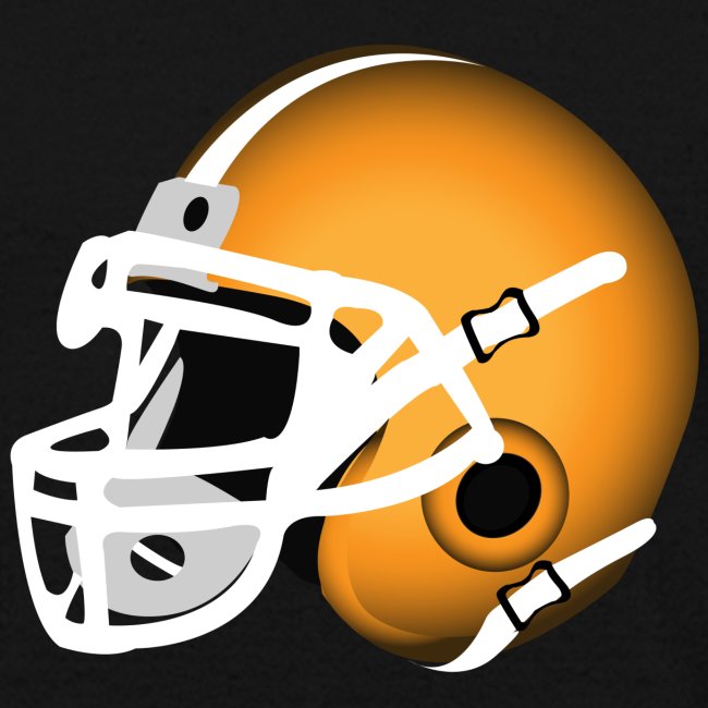 orange football helmet