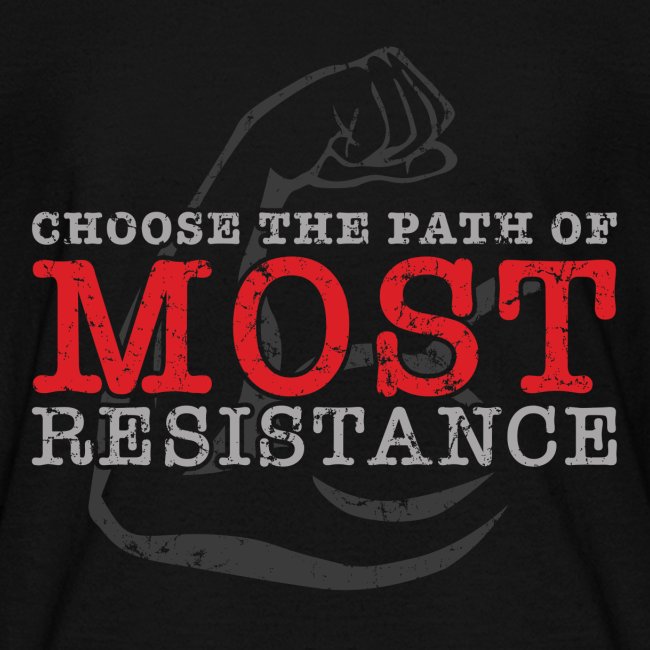 Choose the path of MOST resistance
