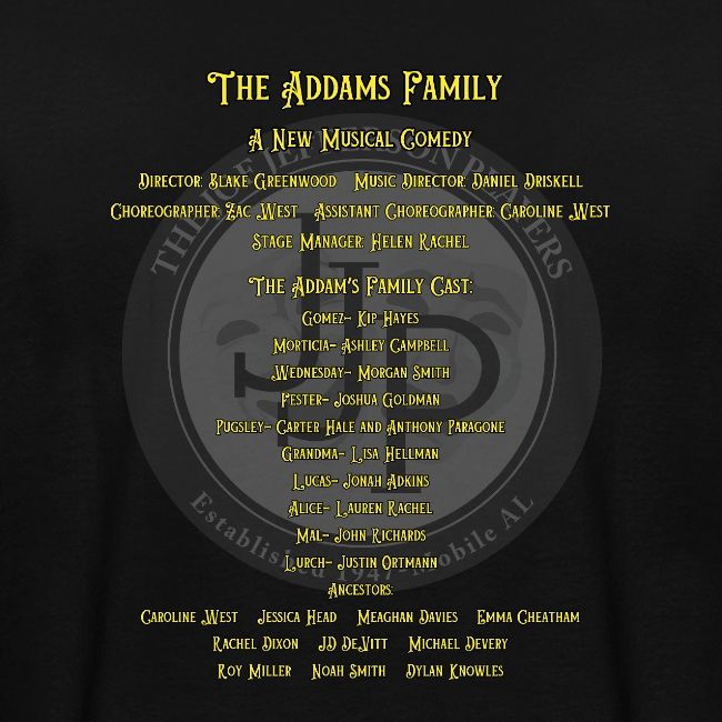 Addams Family Show Shirts