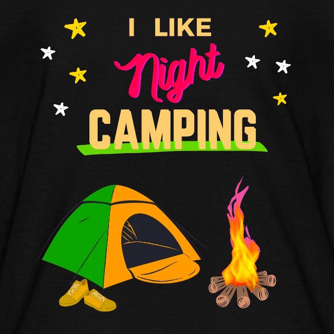 Night Camping - Tent and Campfire
