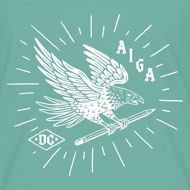 Fly Like an AIGA DC Eagle (white)