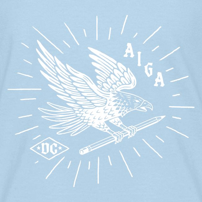 Fly Like an AIGA DC Eagle (white)
