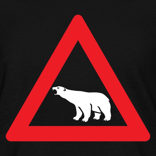 Polar Bear Road Sign