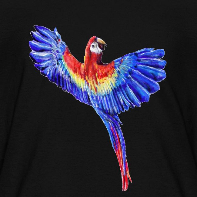 Scarlet macaw parrot