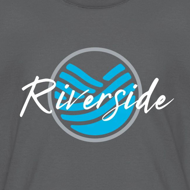 Riverside shirt logo white text
