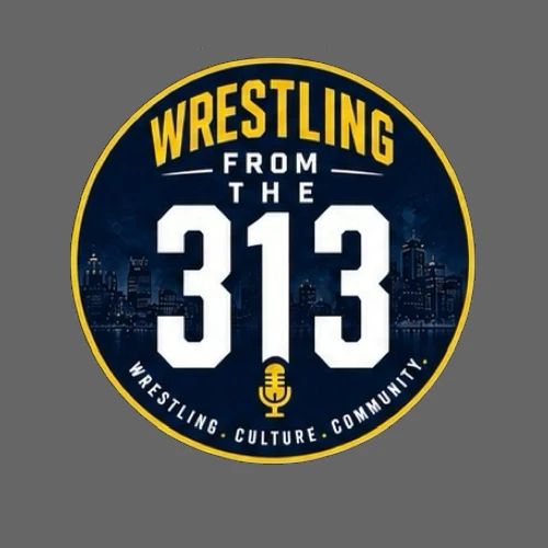 Wrestling from the 313 (navy and gold) - Kid's T-Shirt
