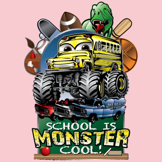 Monster School Bus' Kids' T-Shirt | Spreadshirt