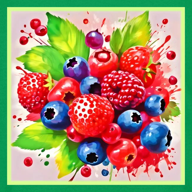 Summer Berry Splash Design