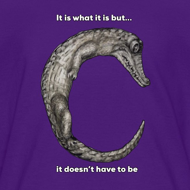croc with text